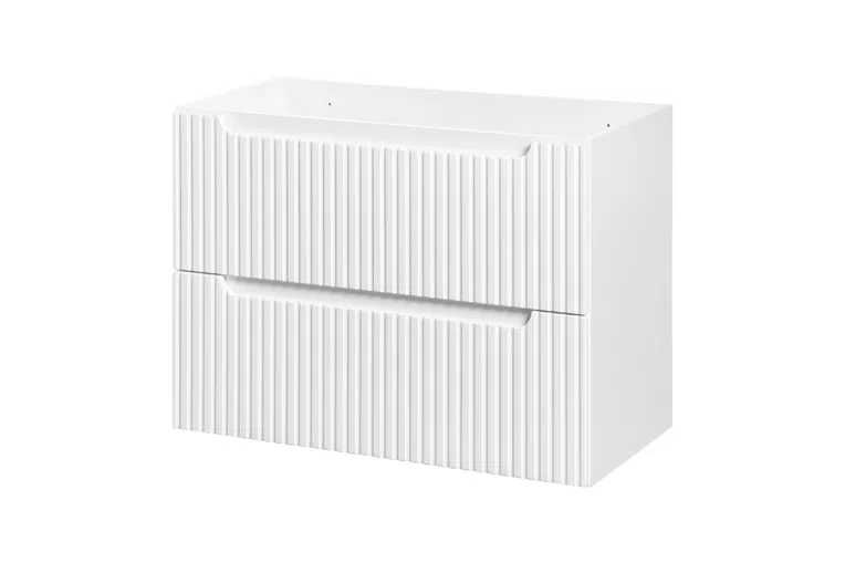 Zestaw białych mebli łazienkowych Komfort - nieużywane, złożone