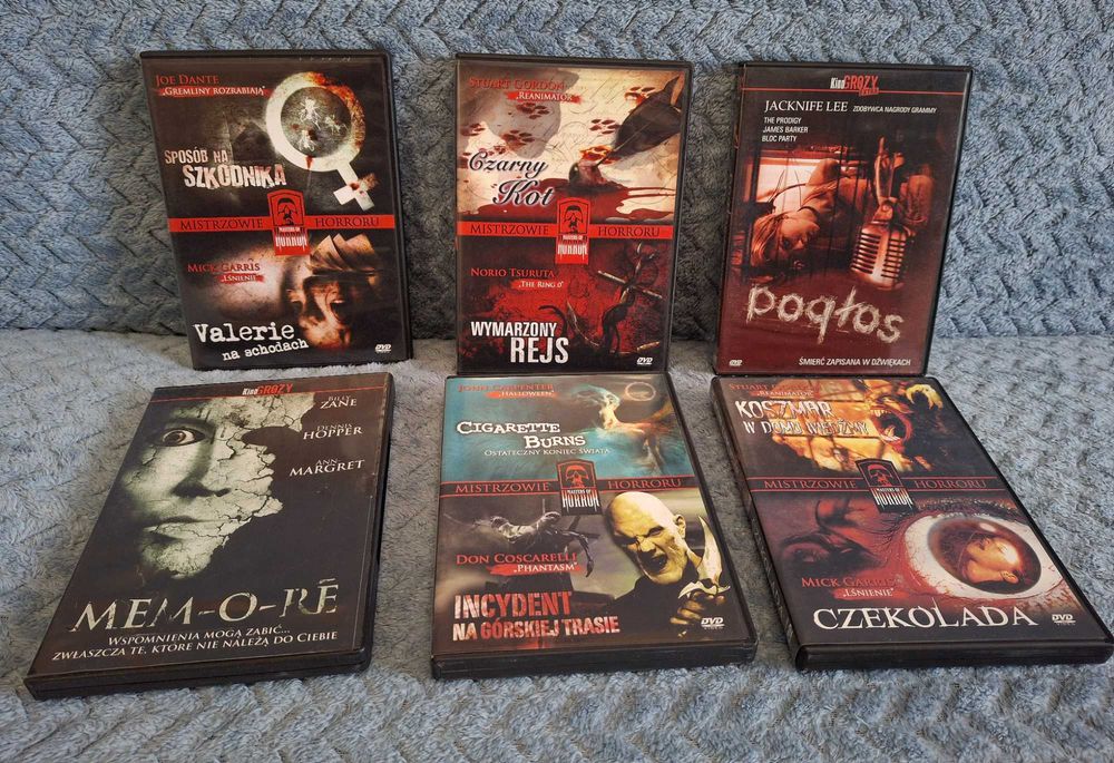 Filmy na DVD rożne rodzaje horrory/thrillery