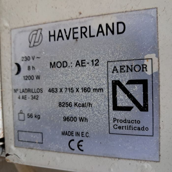 Acumuladores/ aquecedores de calor  haverland (vários modelos)