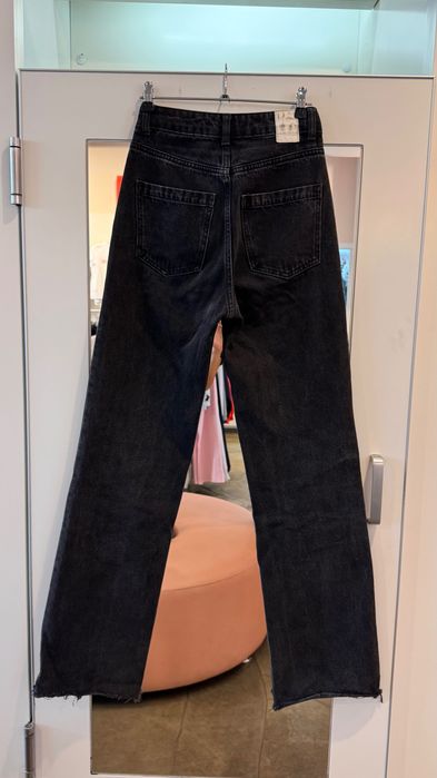 Джинсы Zara wide leg чорні