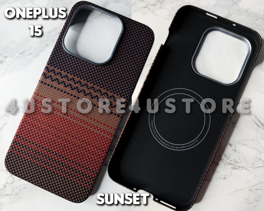 Чехол Карбоновый magnetic на OnePlus 13 15 15T кевлар арамид карбон чохол карбоновий арамідне волокно ванплас 1+ ультра тонкий легкий
