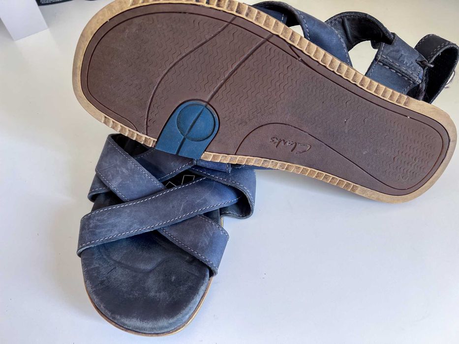 Чоловічі шкіряні сандалії Clarks, розмір 45