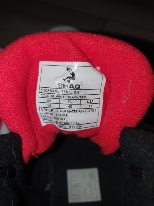 Кроссовки мужские SHAQ Bankshot Juniors Trainers Black/White