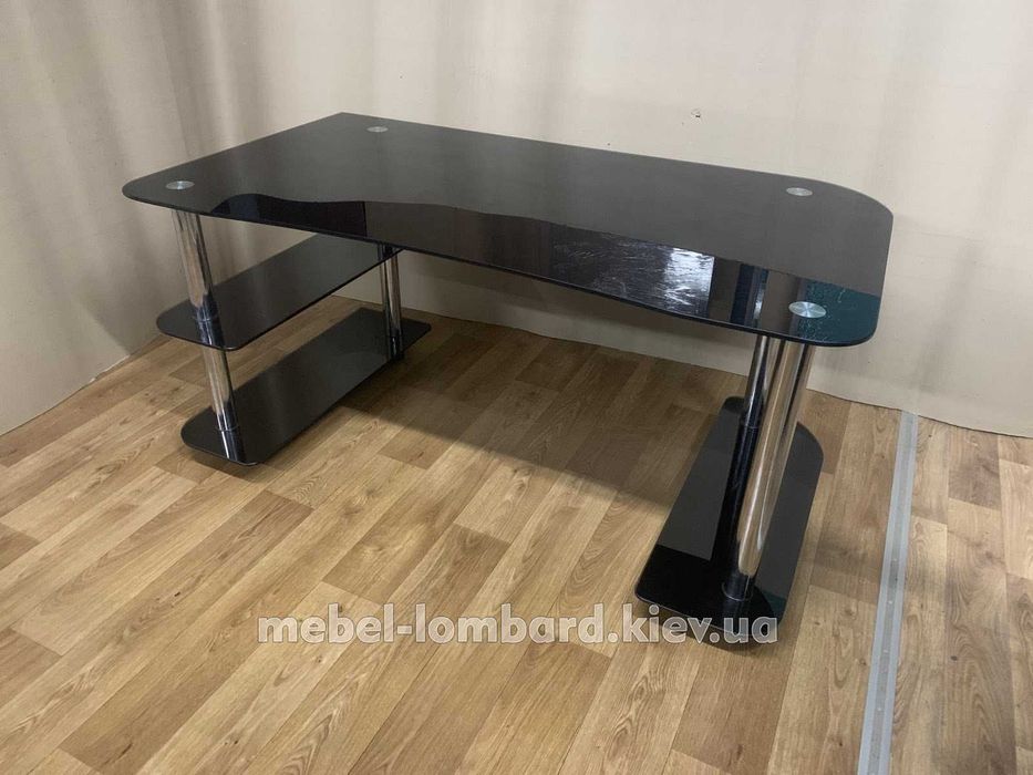 Стеклянный компьютерный стол "С-1", бу