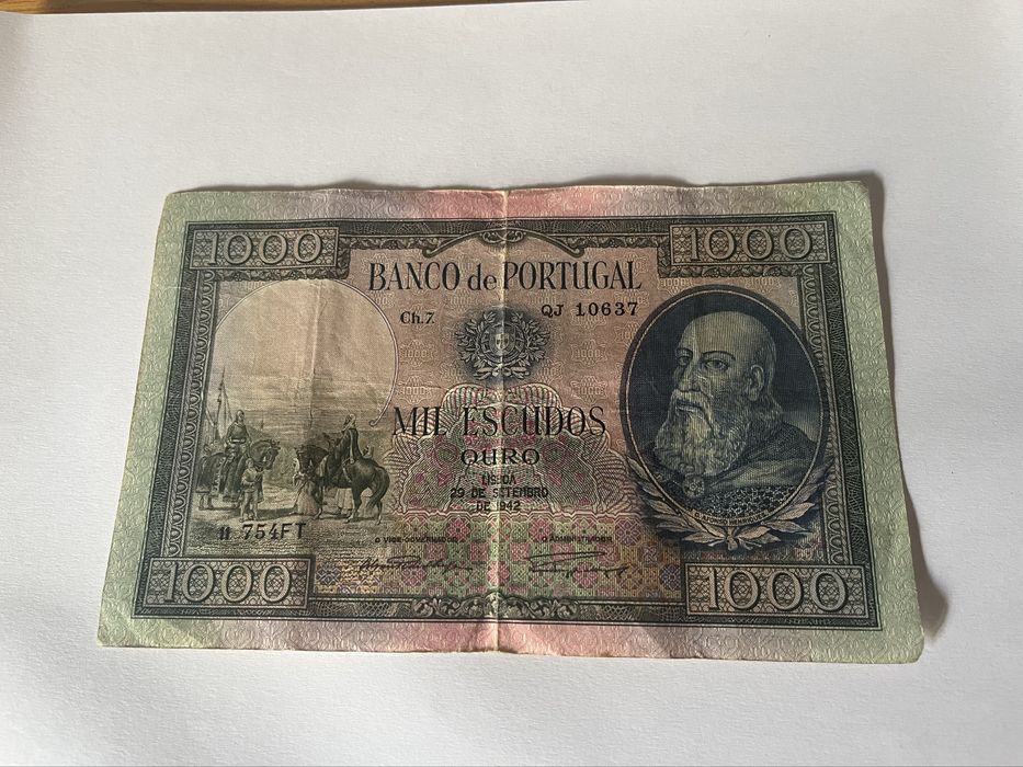 Nota de 1000 escudos de 1942
