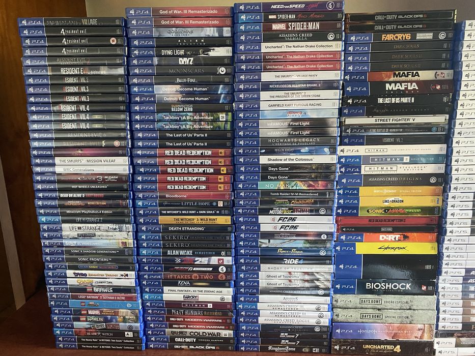 Lote de jogos PS5 e PS4