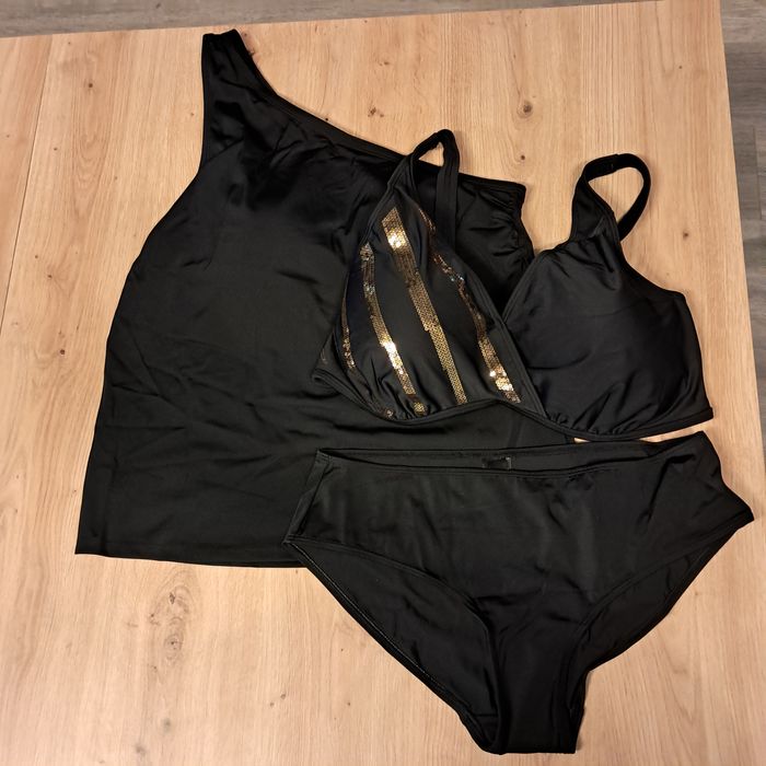 40 85D ,85E 80D 75D Nowy 3-częściowy strój kąpielowy bonprix z tankini