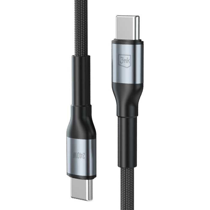 Kabel 3mk Hyper Cable N-SERIES USB-C / USB-C 2m 48V/5A 240W / czarny
