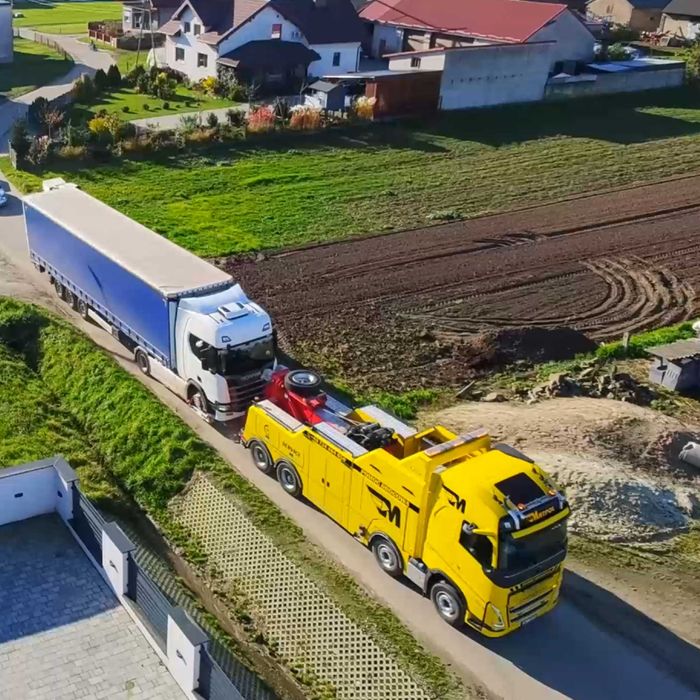 Holowanie TIR, Pomoc drogowa 24h/7, Wyciąganie z rowów - S8, Kluczbork, Wieruszów, Syców