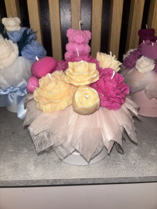 Flower box  ze świec sojowych