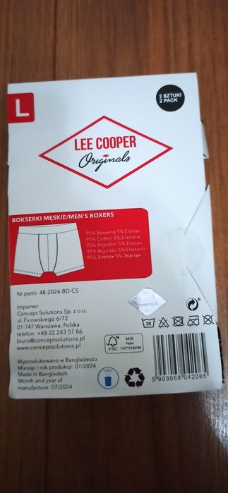 2 pary bokserek Lee Cooper L