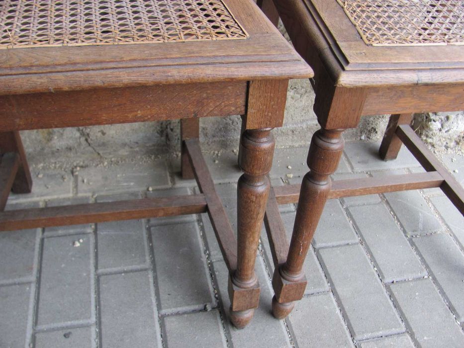 STARE KRZESŁA - Antyczne - 4 sztuki - Komplet - PRZEDWOJENNE ORYGINAŁY