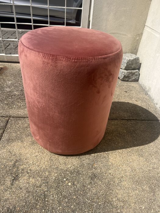Pufe em veludo La redoute