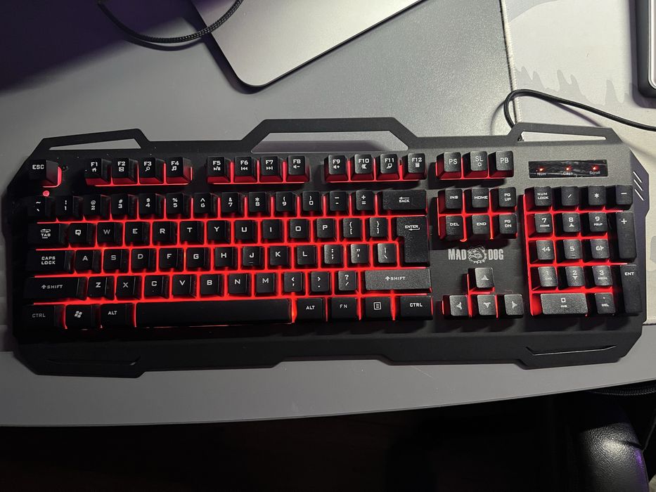 Klawiatura gamingowa MAD DOG GK500 – USB, sprawna