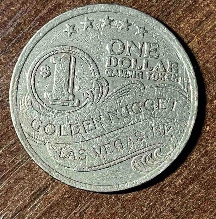 США жетон казино 1доллар. Golden Nugget Casino Las Vegas, Невада
