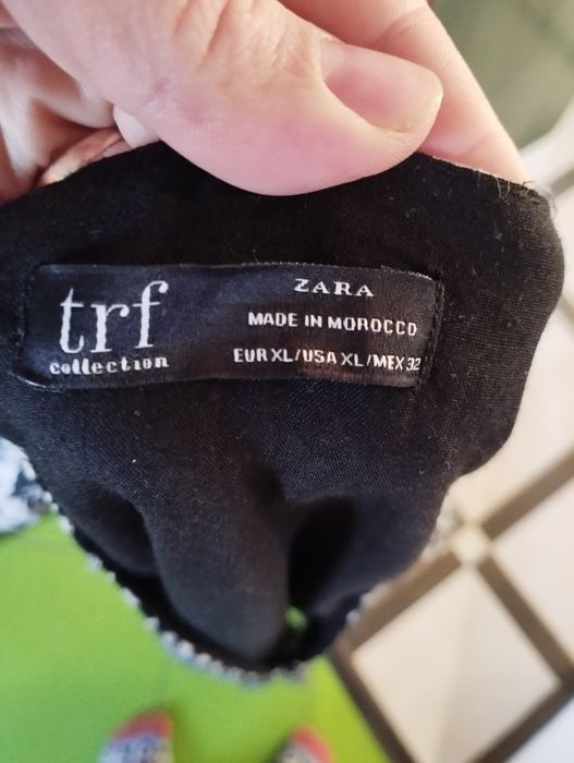 Zara сукня міні принт зебра довгий рукав Xl