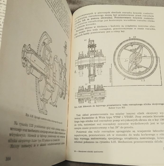 Poradnik tokarza ,Okrętowe silniki spalinowe