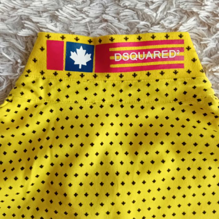 Koszulka polo żółta, DSQUARED