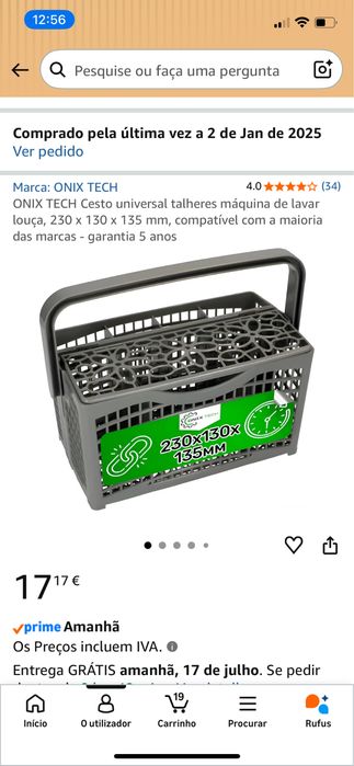 Cesto universal para talheres de máquina de lavar loiça