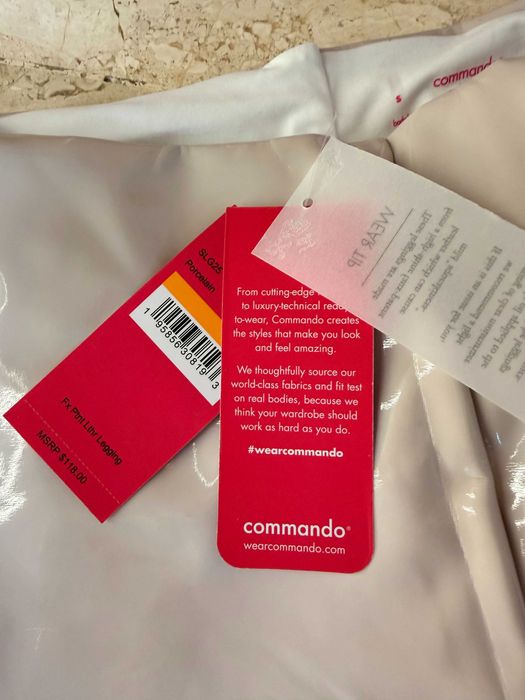 Шкіряні легінси з глянцевим ефектом Commando