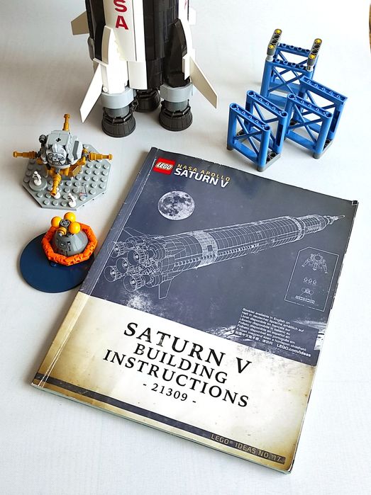 1 МЕТР ВИСОТА! 100% деталей Lego IDEAS nasa Apollo Saturn V 21309 лего