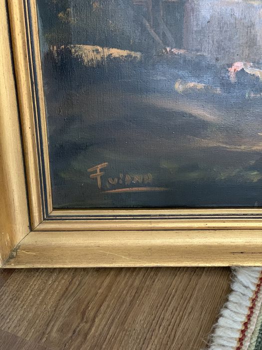 Quadro de pintura a oleo