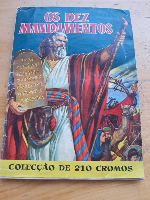 Caderneta cromos Os Dez Mandamentos