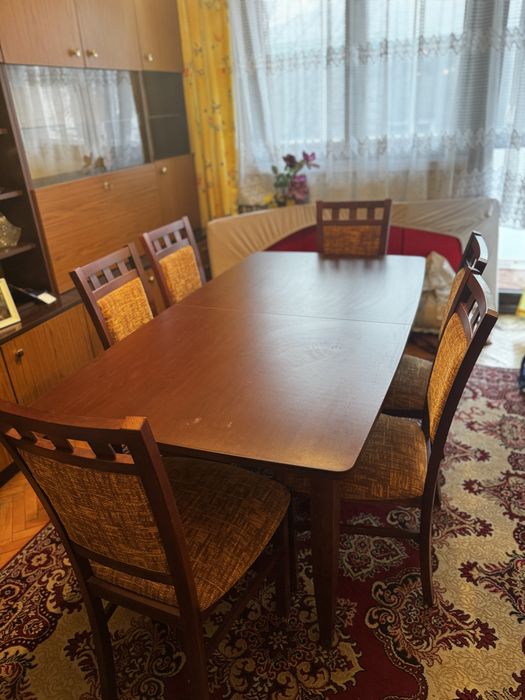 Stół z krzesłami stan bdb