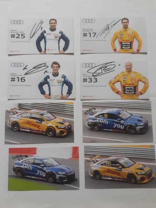 Komplet kart kierowców Audi Sport