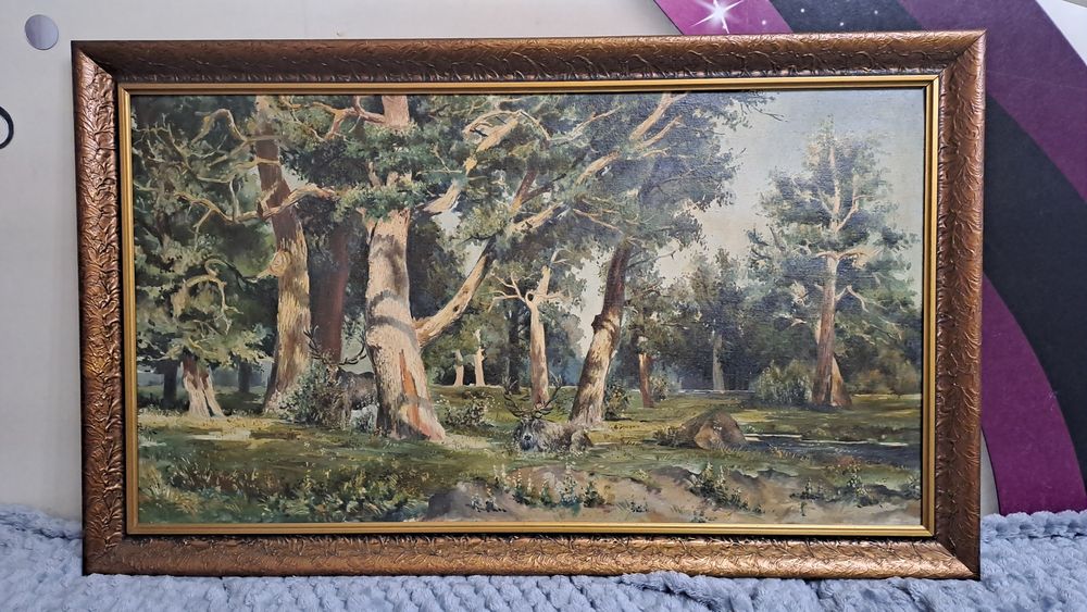 Obraz na płótnie 40 letni ręcznie malowany 100x60