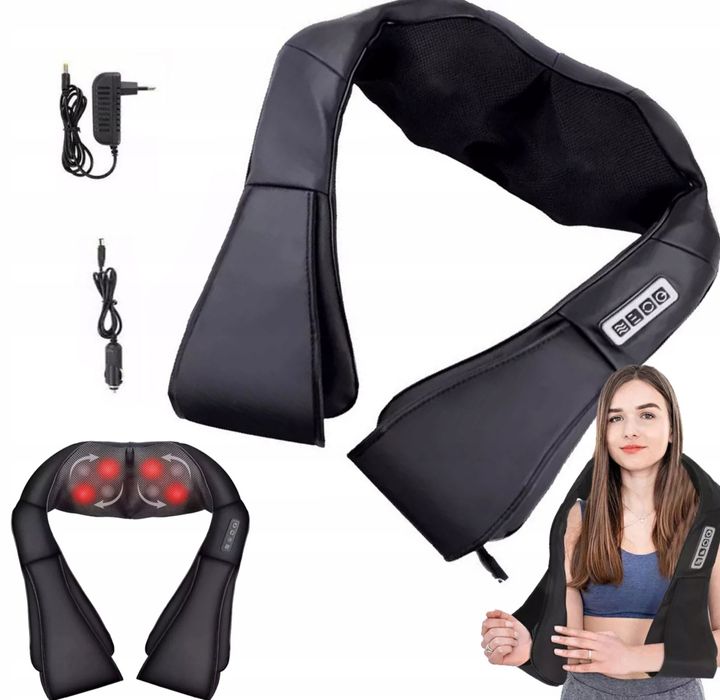 Masażer na podczerwień podgrzewany do szyi barków pleców