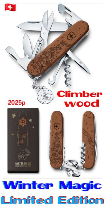 Ніж Victorinox Climber Мат UKRAINE Zodiac Animal Winter Magic