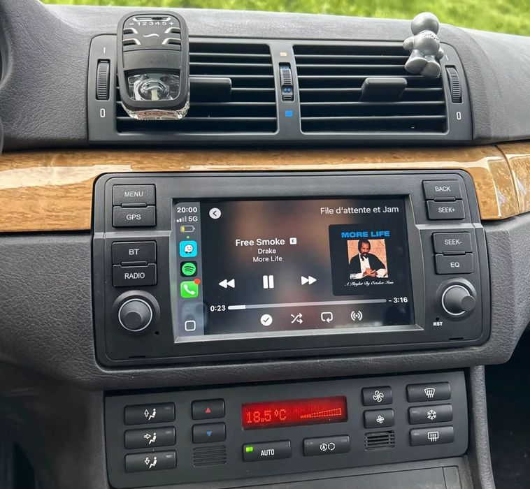 Rádio Android 14 com GPS BMW E46 (Artigo Novo)