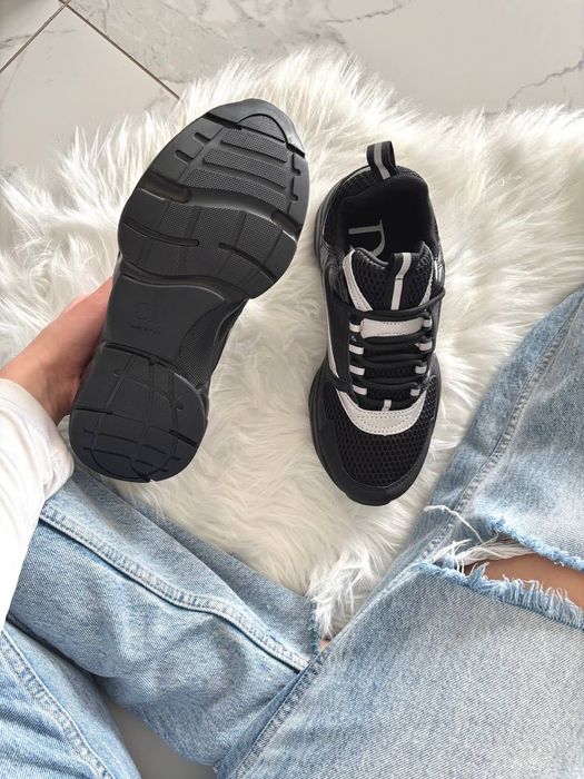 Преміум! Кросівки Dior B22 Black Grey Діор б22, чорні,dior black