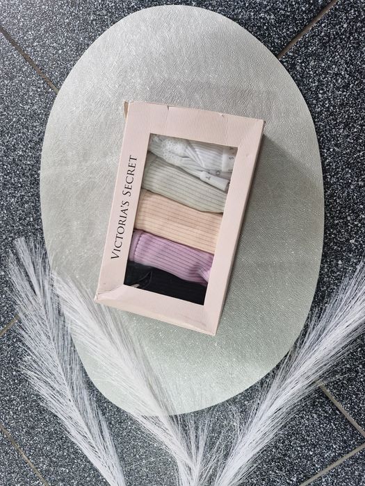 Majtki damskie bawełna koronka 5 par VS  Xl /L nowe prążek kolory