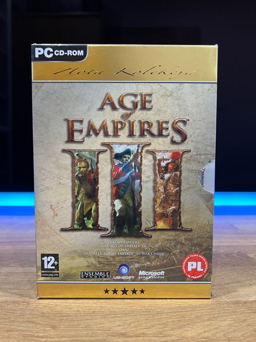 Age of Empires III 3 UNIKAT (PC PL 2006) mini BIG BOX Złota Kolekcja