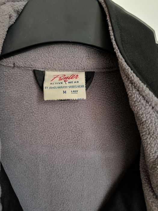 Czarny Softshell na polarze damski