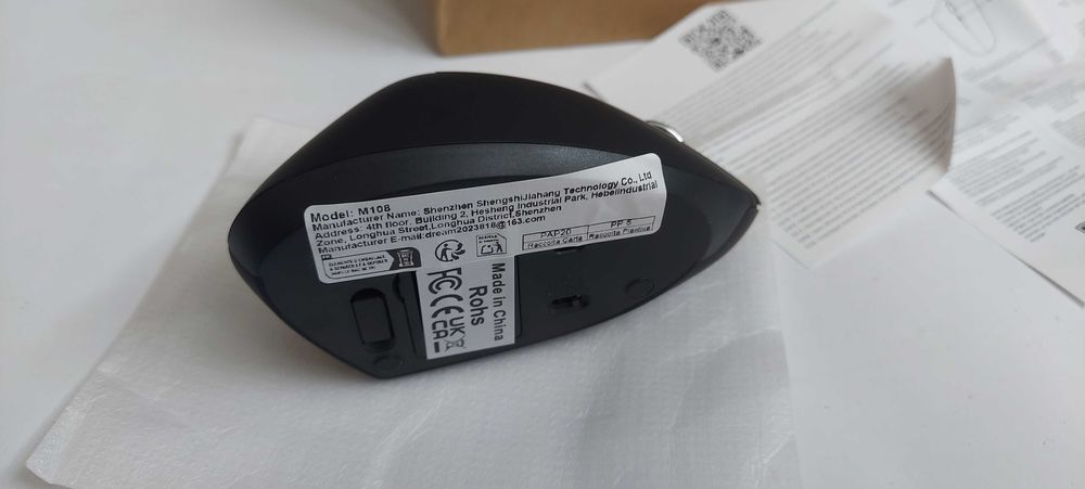 Mysz bezprzewodowa pionowa na bluetooth