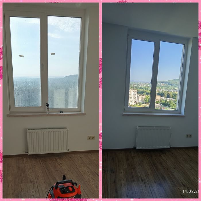 Прибирання квартир та будинків після ремонту Клінінг генеральне вікна