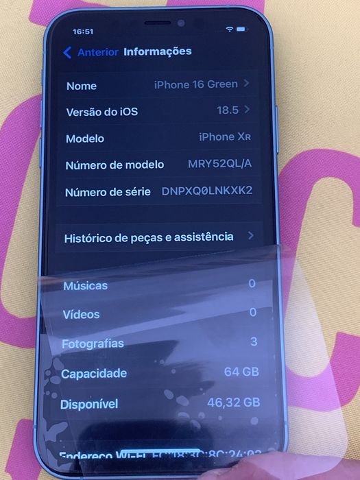 Iphone XR 64GB convertido 16 Green