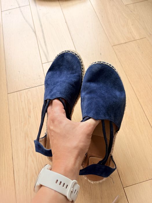 Mega wygodne zamszowe espadryle 38 kanna
