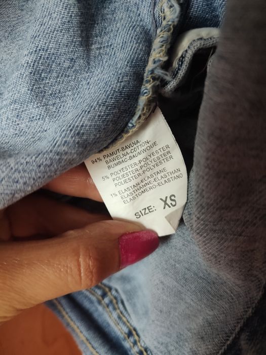 Kurtka katana jeansowa m.sara XS 94%bawelna