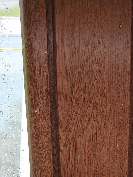 OKNO/DRZWI Łukowe Balkonowe Dwuskrzydłowe Plastik PCV Orzech 178x226cm