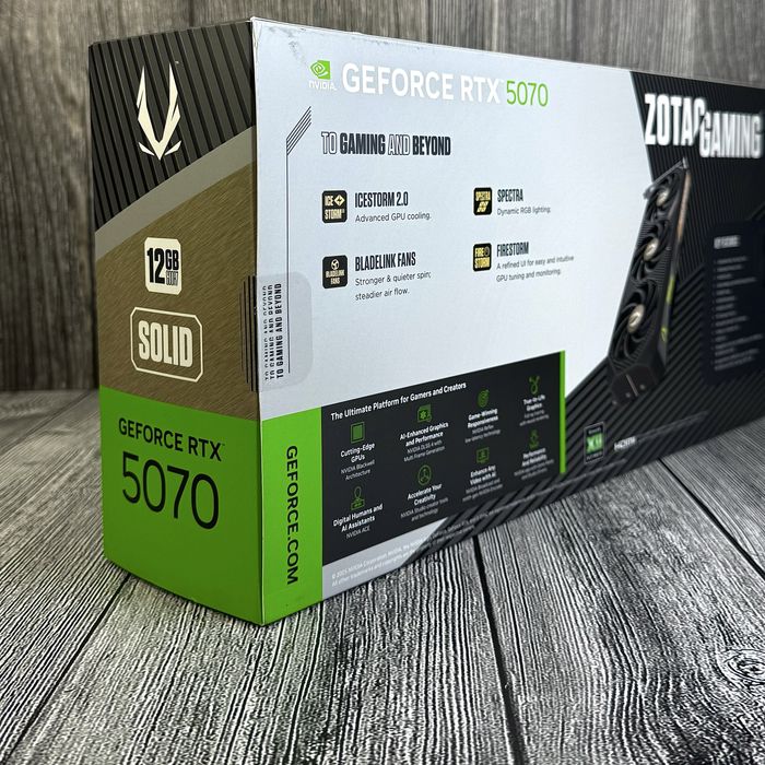 Видеокарта Zotac GAMING GeForce RTX 5070 1 шт. NEW!