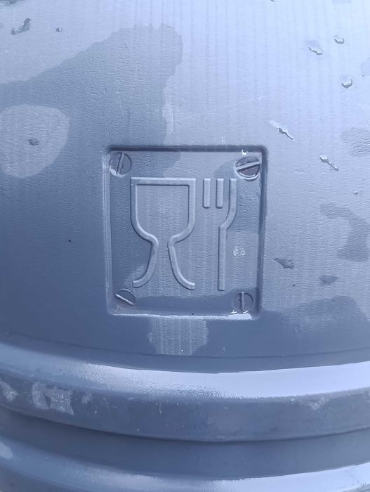 Бочка для води харчова пластикова сіра 120л.  2 шт.
