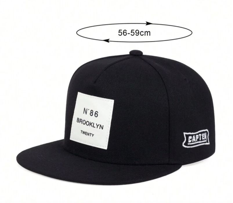 Czapka hip-hop Shein Brooklyn N°86 – czarna, HIP HOP WYPRZEDAŻ