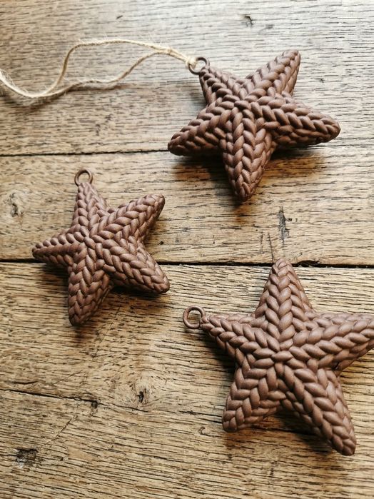 Estrelas de Natal (Efeito Madeira e Cheiro Natural)