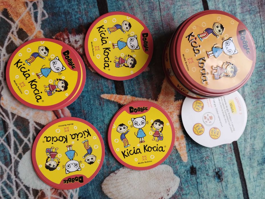 Gra karciana prezent dla dzieci Kicia Kocia Dobble BOX