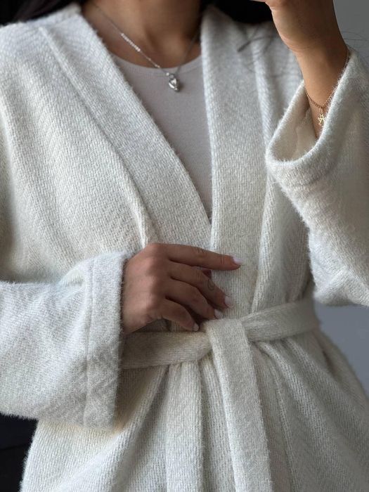 Кардиган короткий під пояс