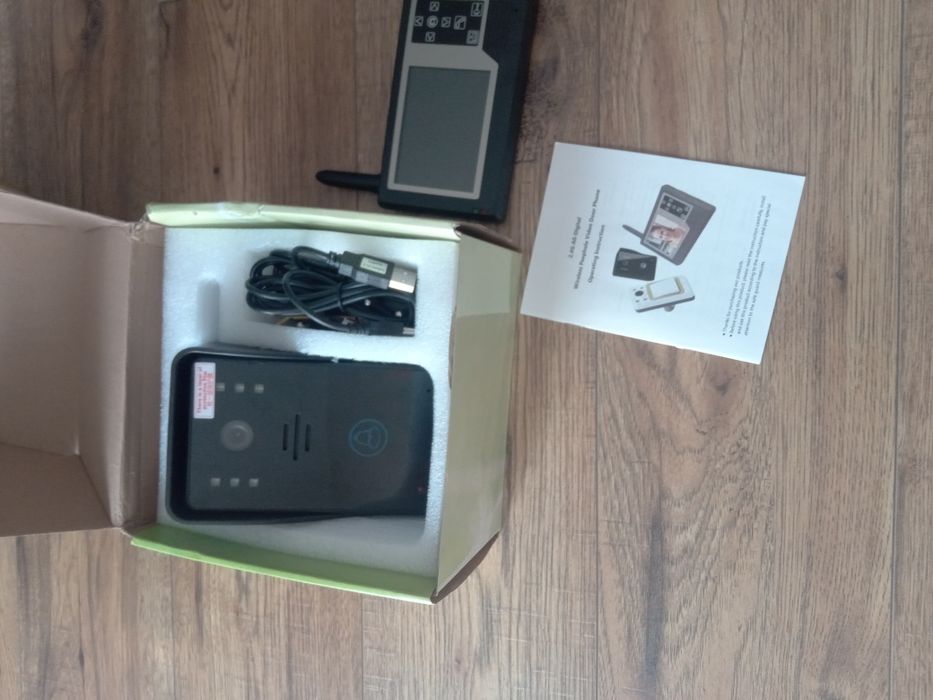 Wideodomofon, domofon domofonowy ASHATA 2.4G domofon z 3,5-calowym mon